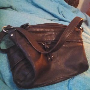 Brown leather purse